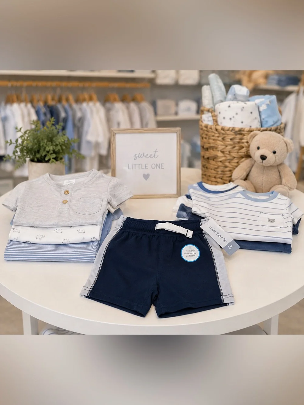 Carter’s Shorts, Navy - 6 Months